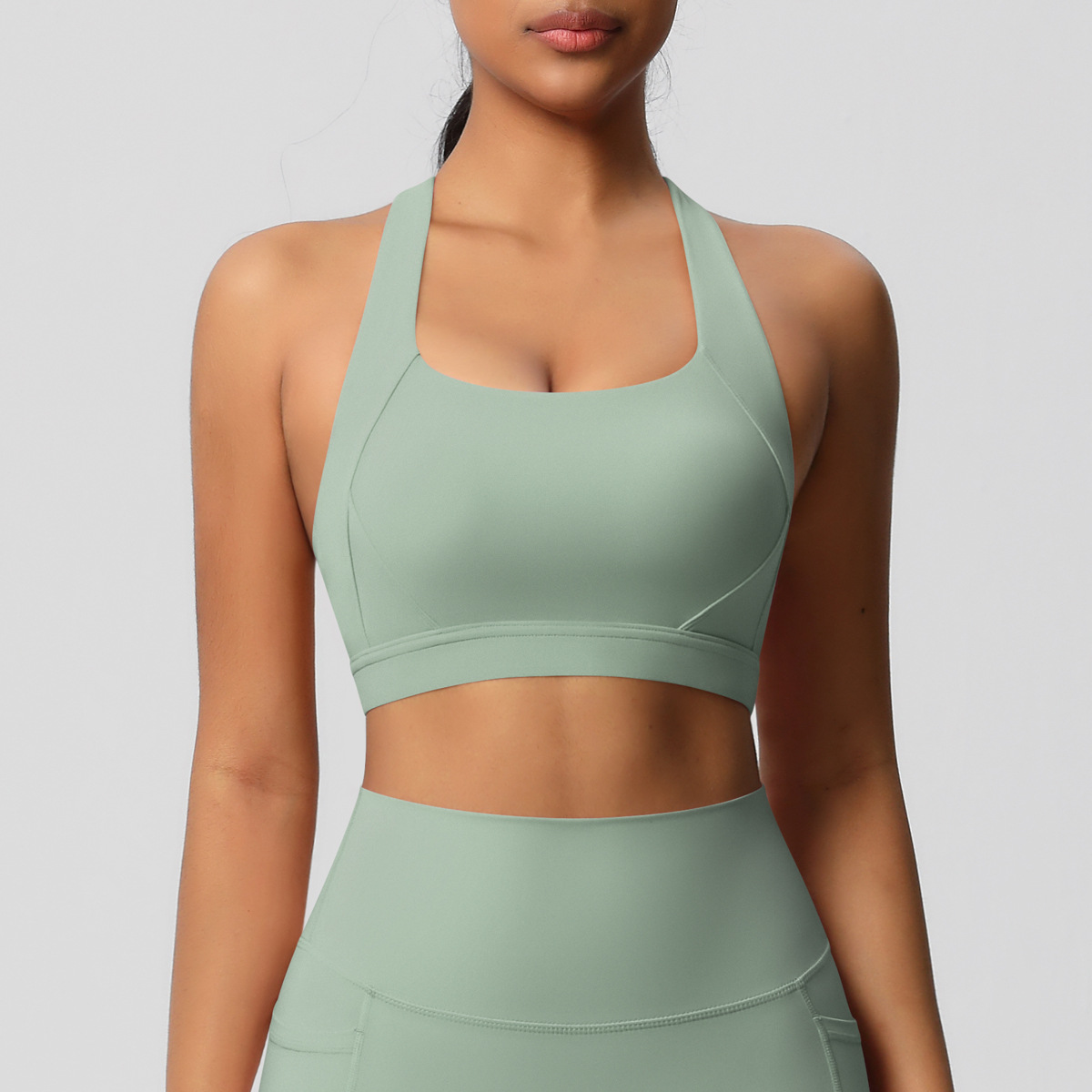 Sensational Tight Yoga Vest Shockproof High-intensity Sports Bra  7110