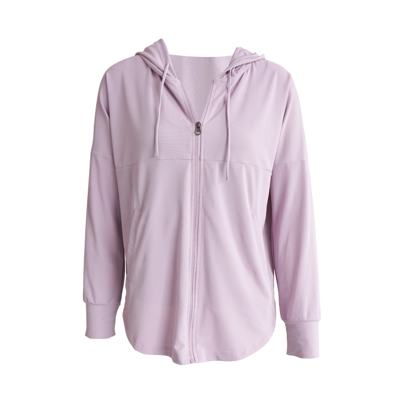 Zippered Hooded Sun - Protection Yoga Outerwear DS15