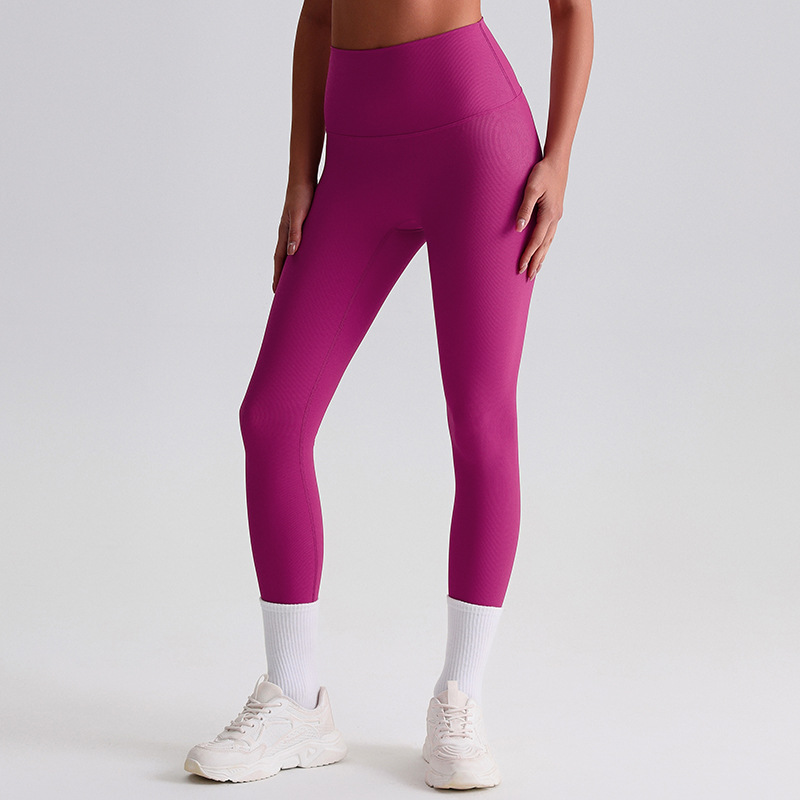 Ribbed Sports Yoga High-Waisted Yoga Leggings SKL-LQ6002