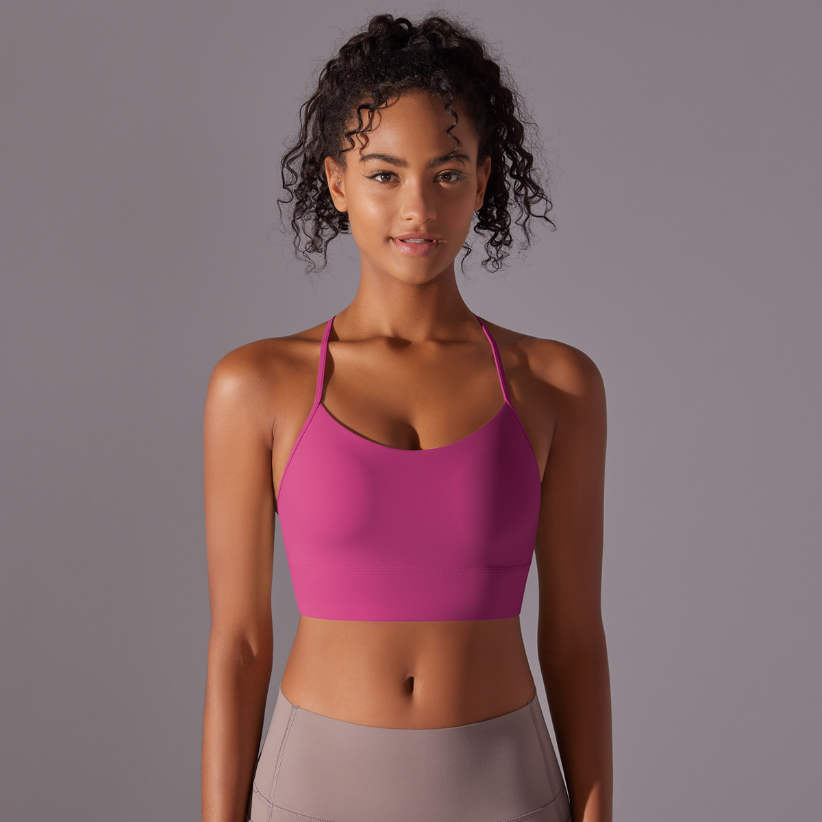 Sexy Spaghetti-strap Yoga Sports Bra 7014