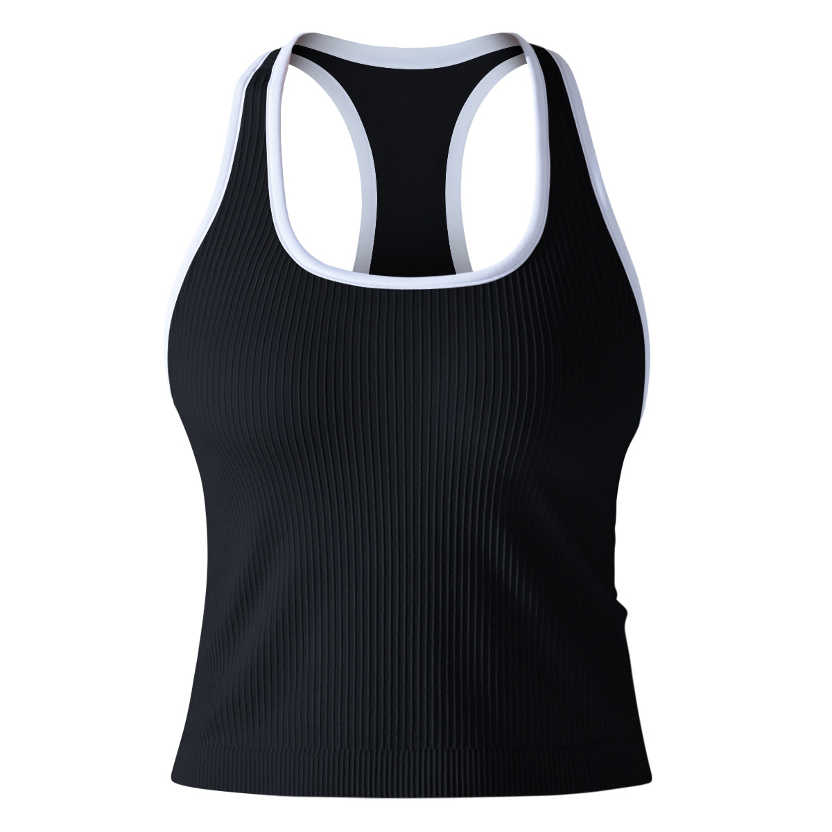 Sleeveless Quick-dry U-neck Tank Top 6633