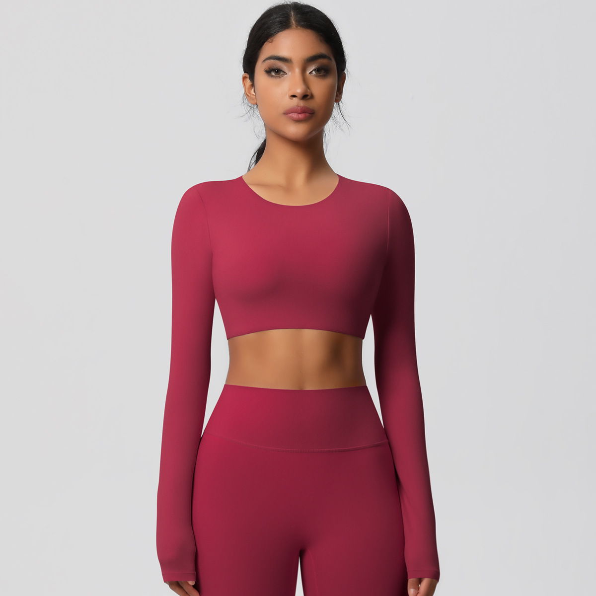 Women's Long-sleeve T-shirt for Outdoor Running 7104
