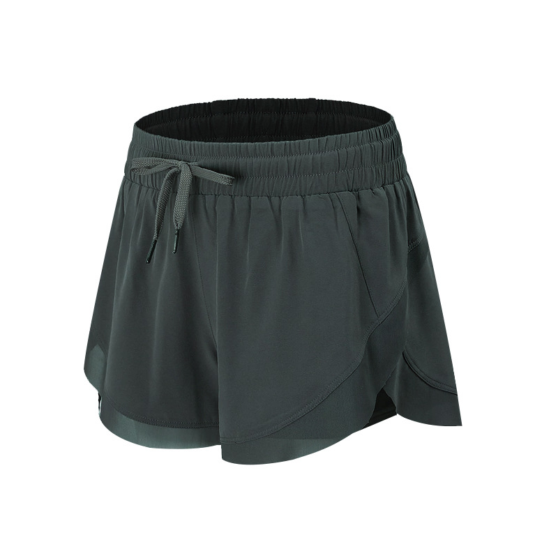 Fake Two-Piece Loose-Fit Athletic  Hidden Pockets Shorts 2028  