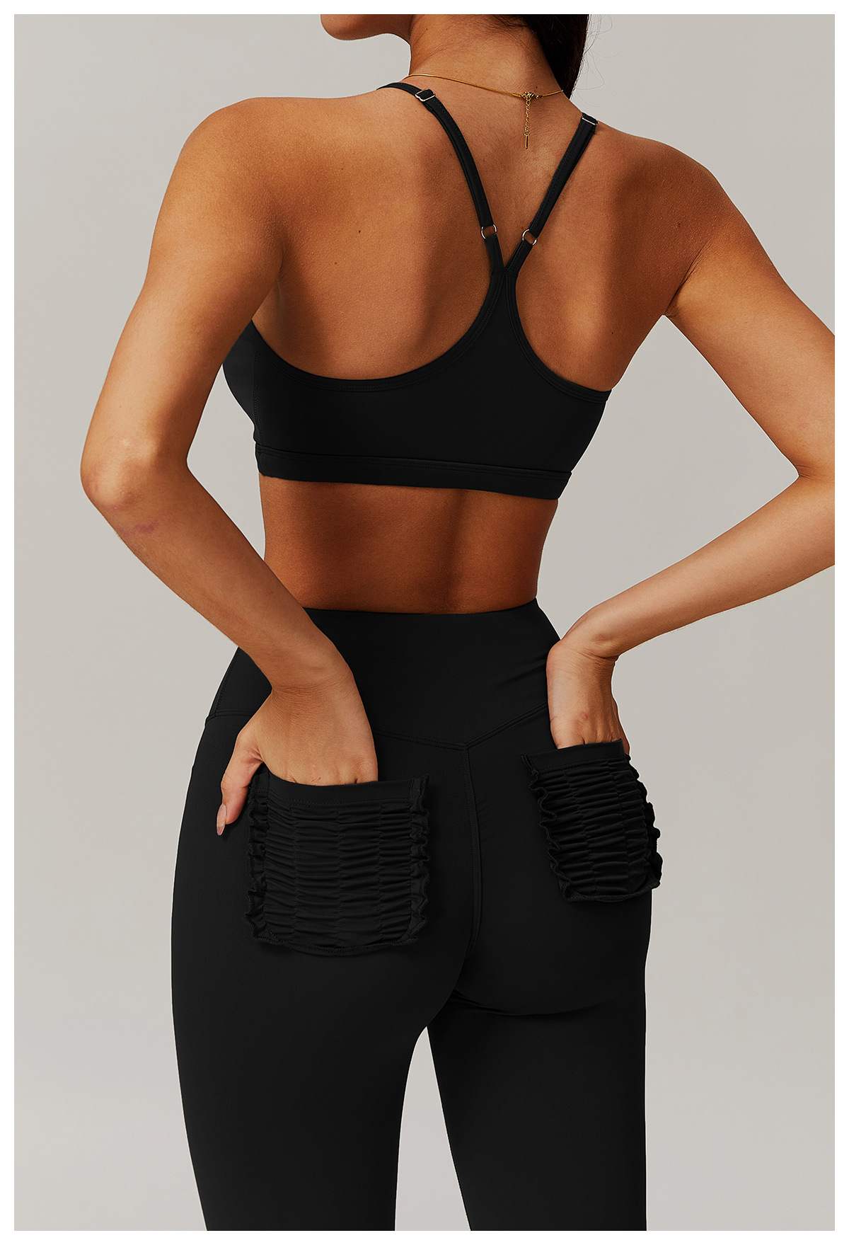 Thin Strap Cross Backless Shockproof Yoga Sports Bra SYFTM0131_复制