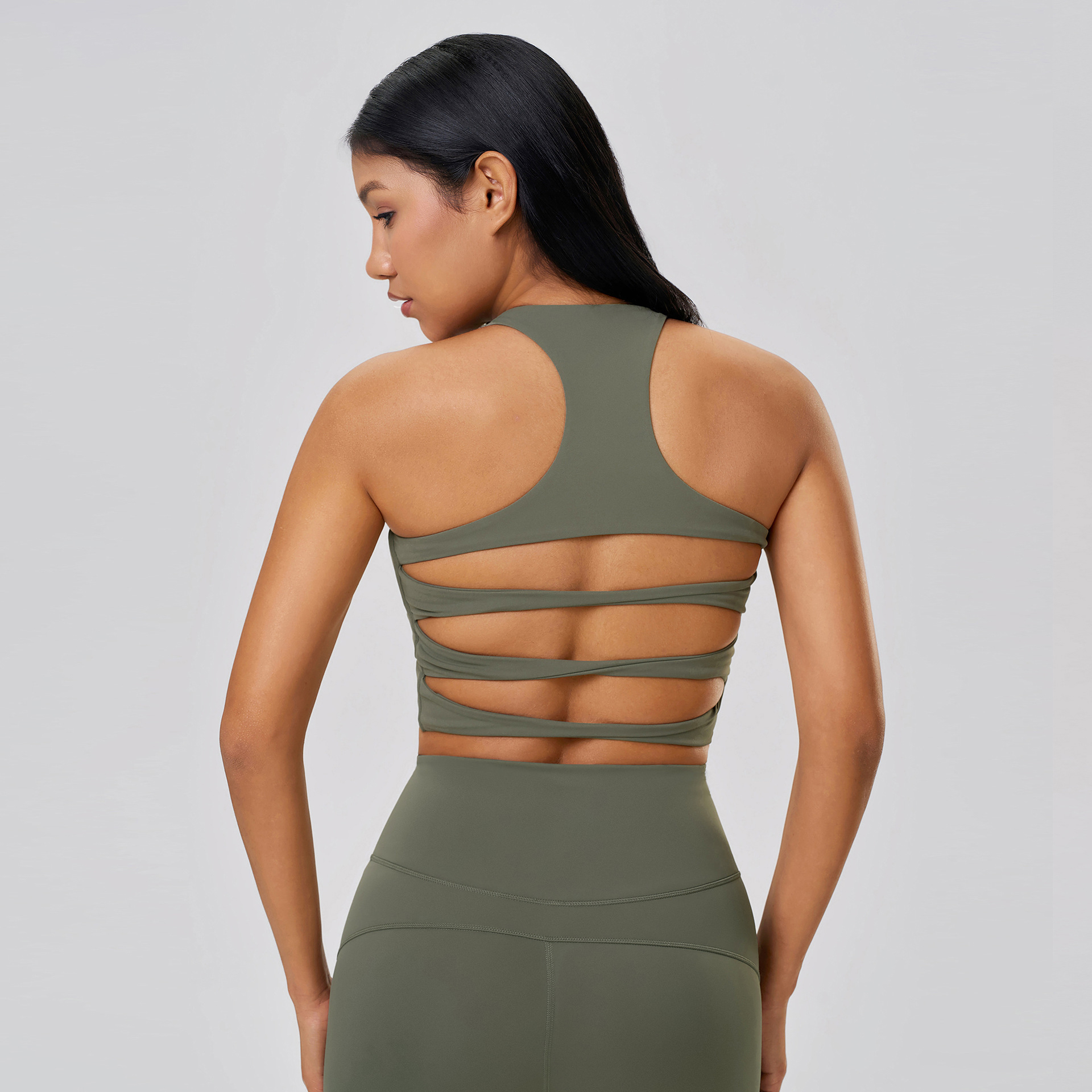Sexy Breathable Soft Material Yoga Tank Top D25084