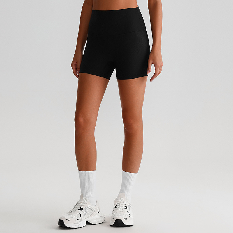 Ribbed Sports Yoga High-Waisted Yoga Shorts SKL-LQ6003