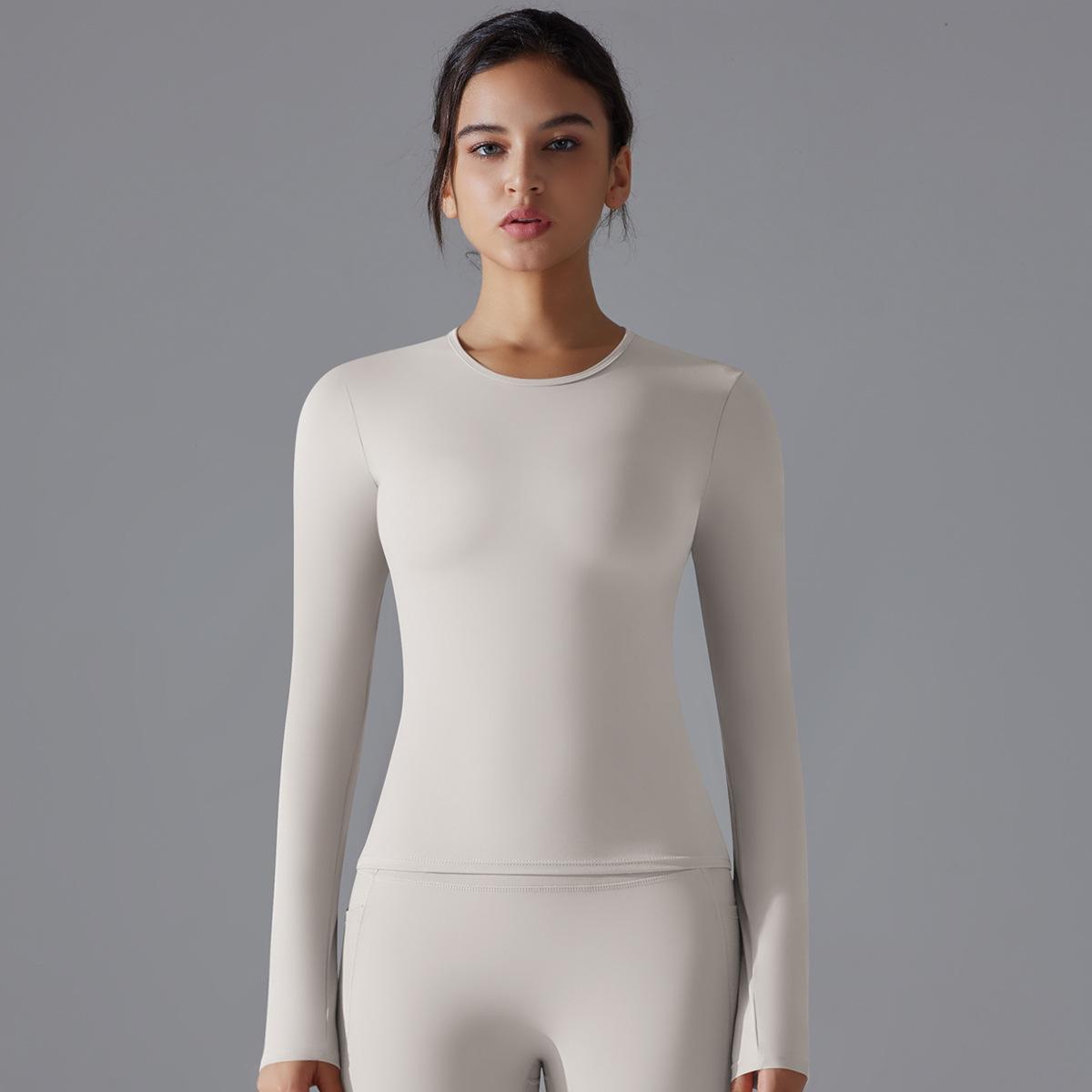 Naked-feeling Casual Pilates Long-sleeve Yoga Suit 6662