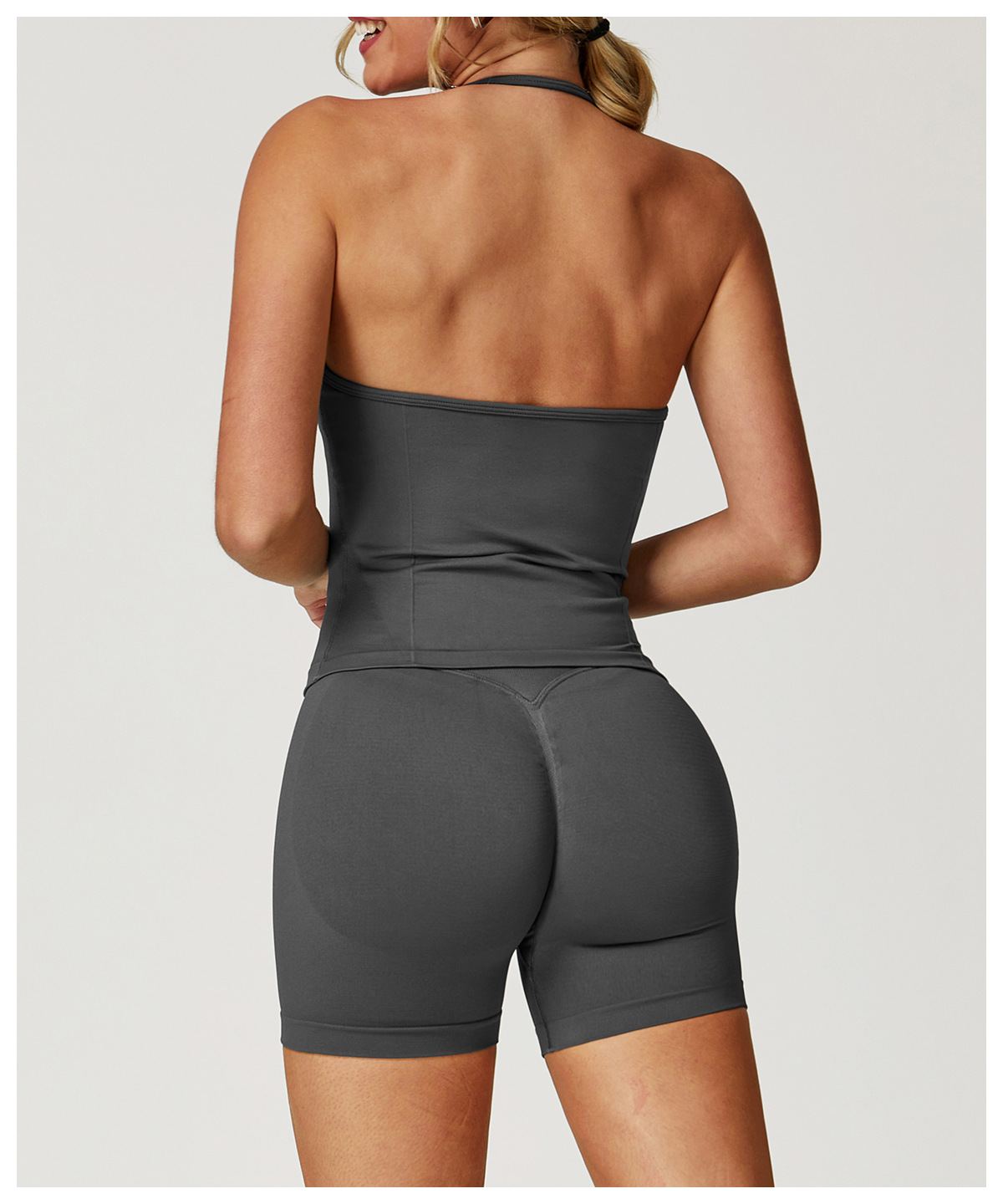 Seamless strapless yoga vest 5065