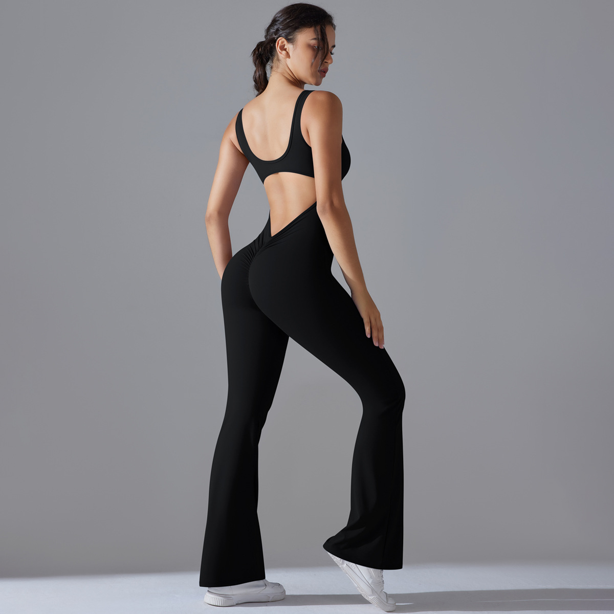 Hollow-out Hip-lifting Quick-drying Tight Fitness Sportswear 6667