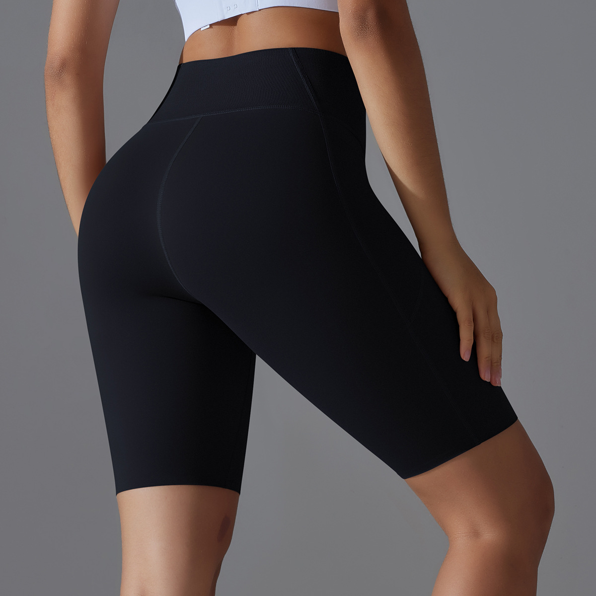 High-waisted Hip-lifting Running Fitness Shorts 7059