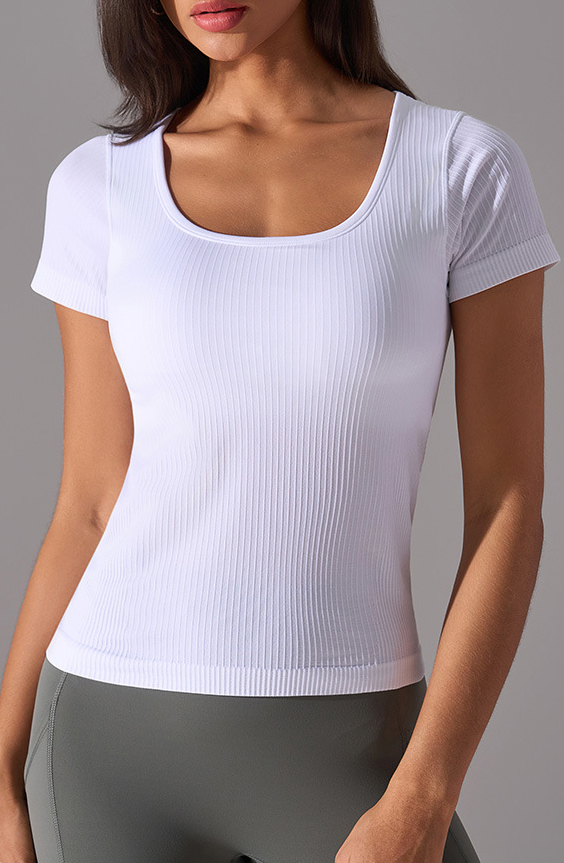 Soft Material Solid Color Yoga Shorts D25074