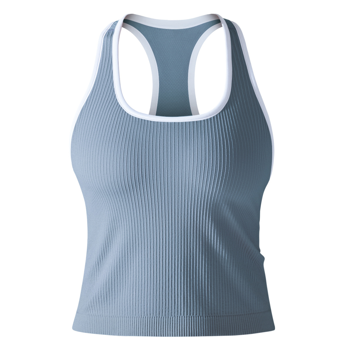 Sleeveless Quick-dry U-neck Tank Top 6633