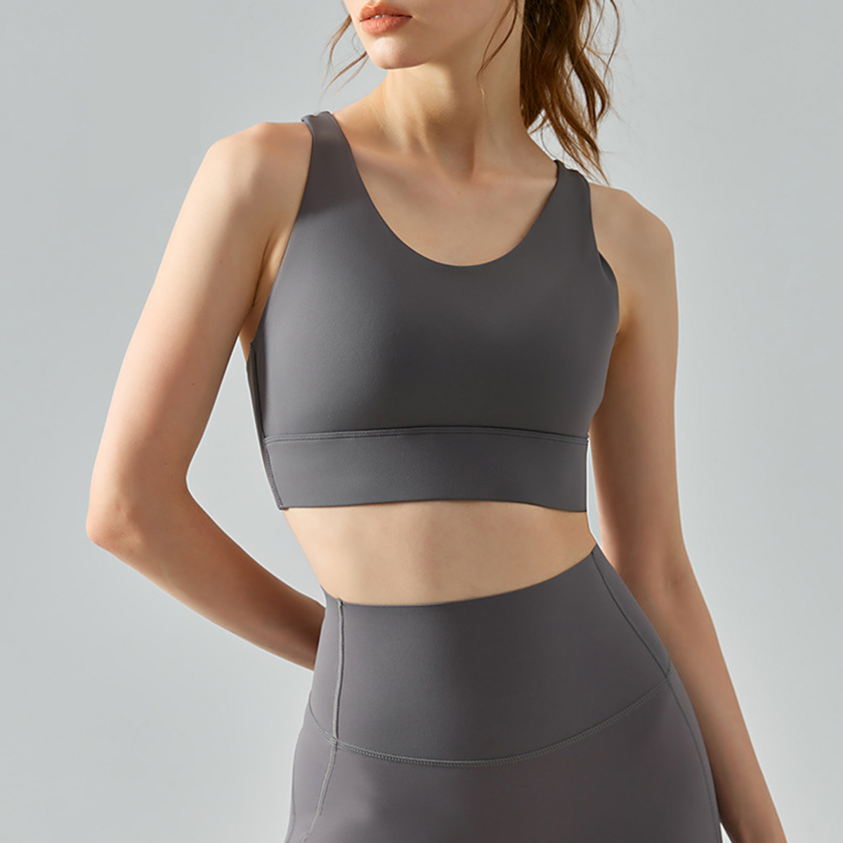 Fixed Cups-One-piece Fitness Sports Bra DSB355 