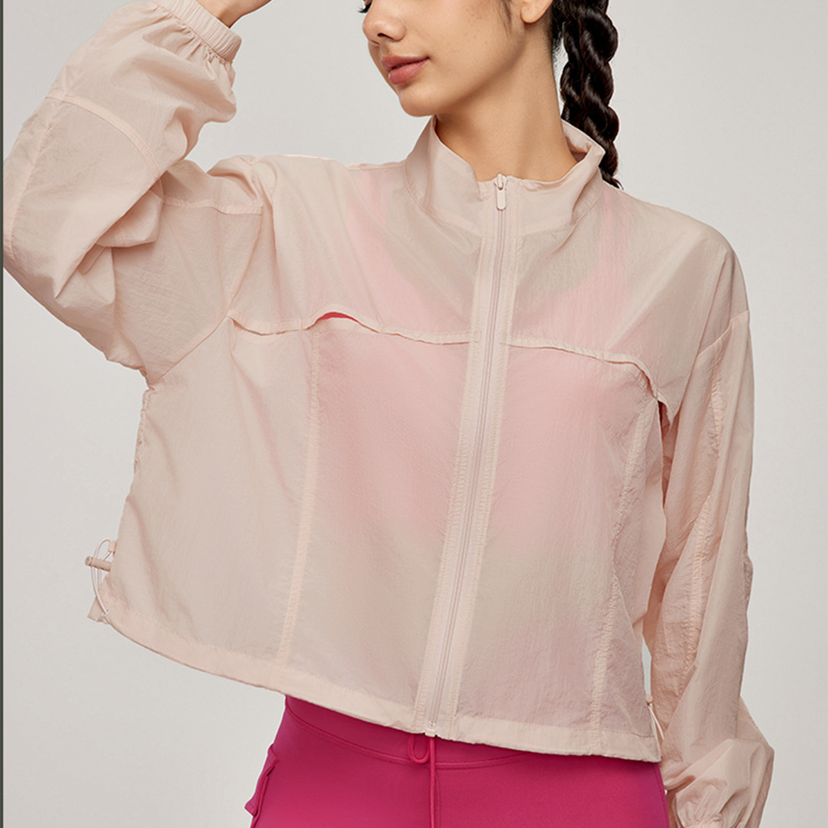 Breathable Lightweight UV-Resistant Stand Collar Sunscreen Jacket  DWN115117