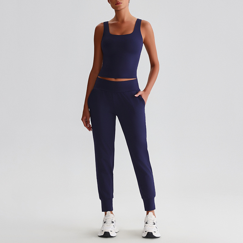 Bra With chest pads Yoga Bra And Shorts Set SKL-LQ3011