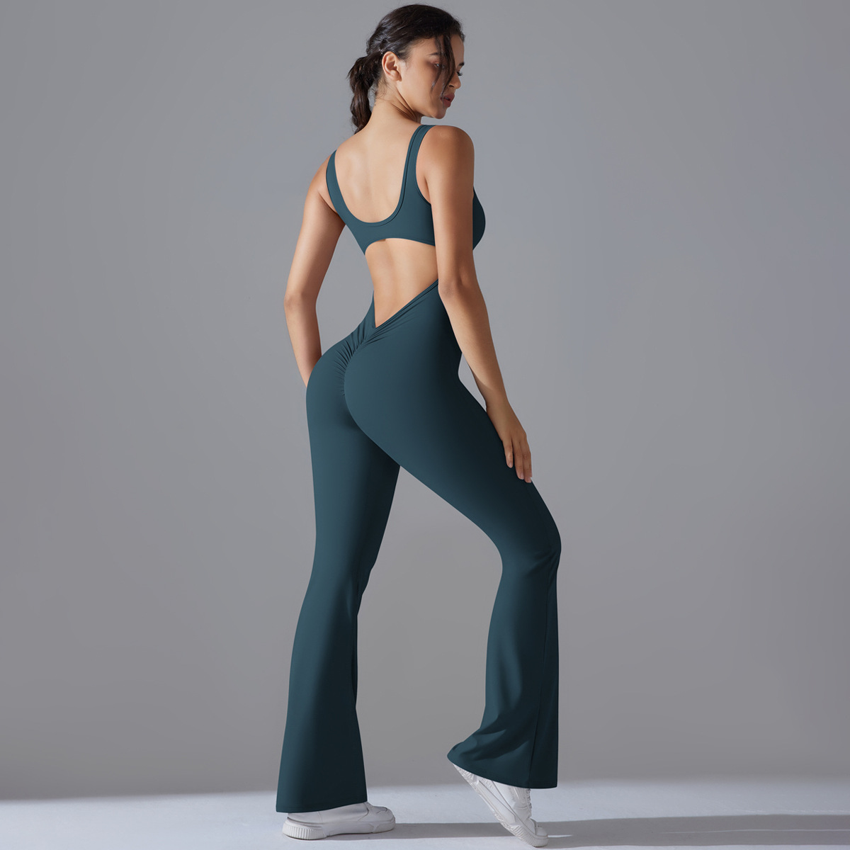 Hollow-out Hip-lifting Quick-drying Tight Fitness Sportswear 6667