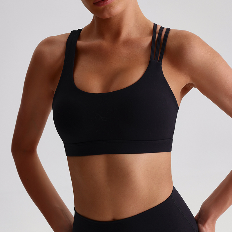 Sexy Beautiful Back Yoga Cross Back Bra With Pads SKL-LQ2135