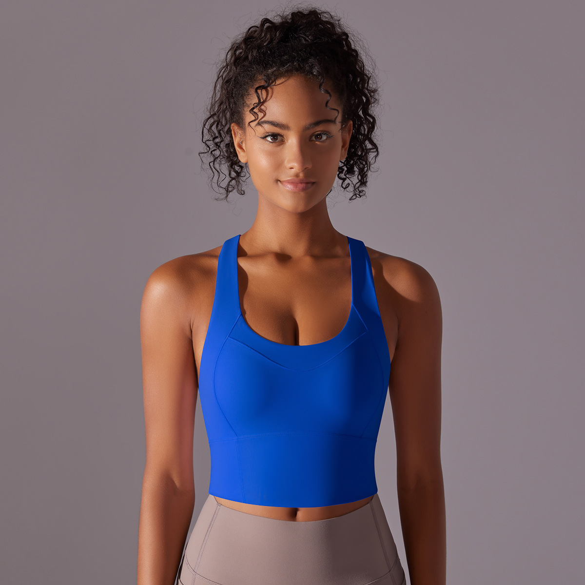 Cross-back Straps Naked-feeling Yoga Bra 7009