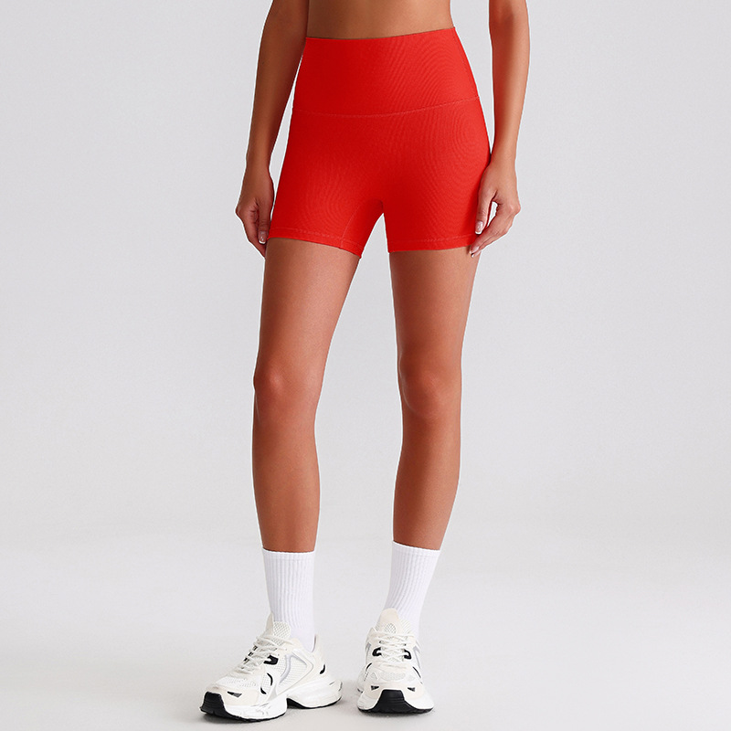 Ribbed Sports Yoga High-Waisted Yoga Shorts SKL-LQ6003
