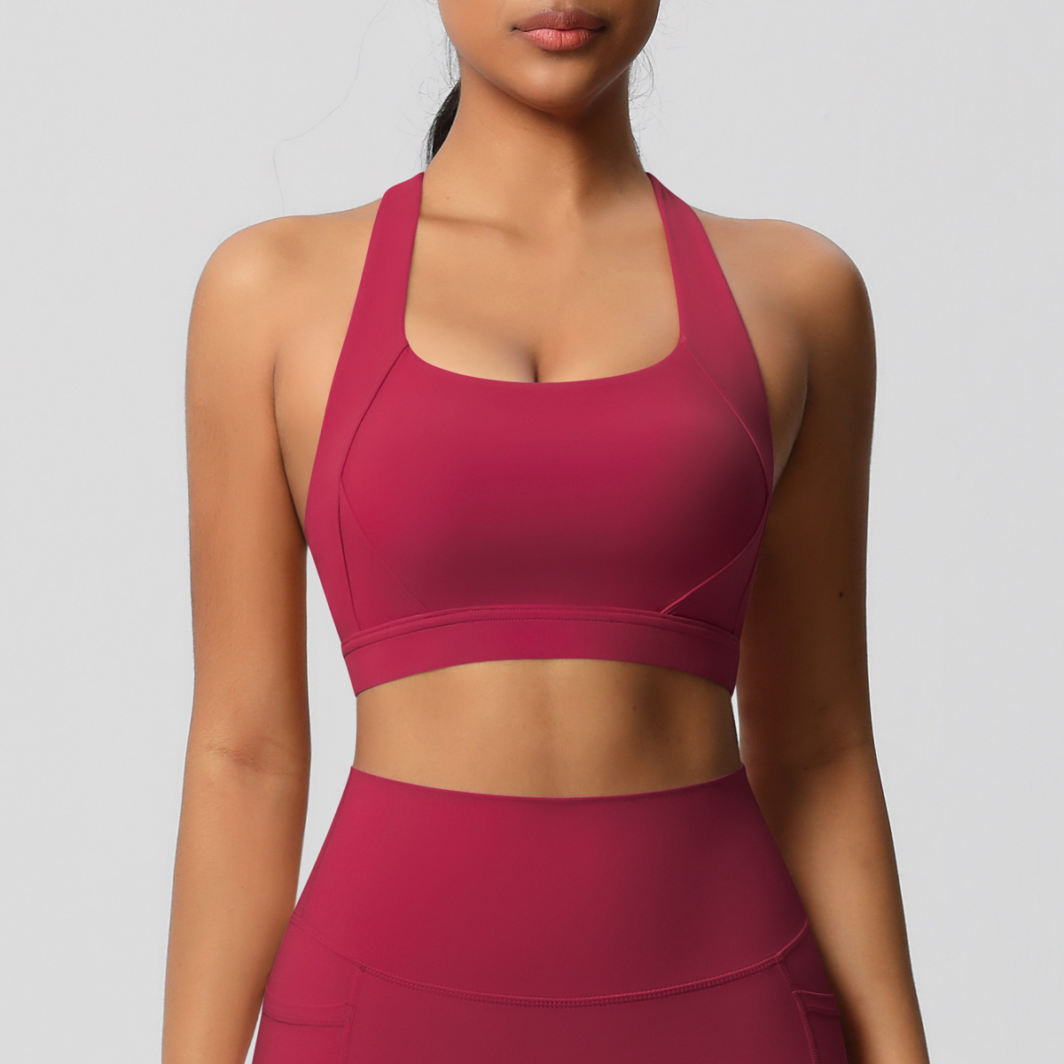 Sensational Tight Yoga Vest Shockproof High-intensity Sports Bra  7110