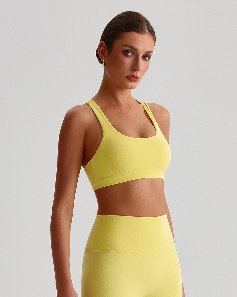 Sexy Beautiful Back Yoga Cross Back Bra With Pads SKL-LQ2135
