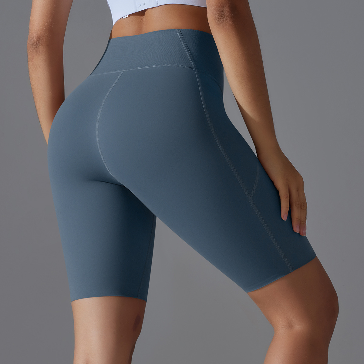 High-waisted Hip-lifting Running Fitness Shorts 7059