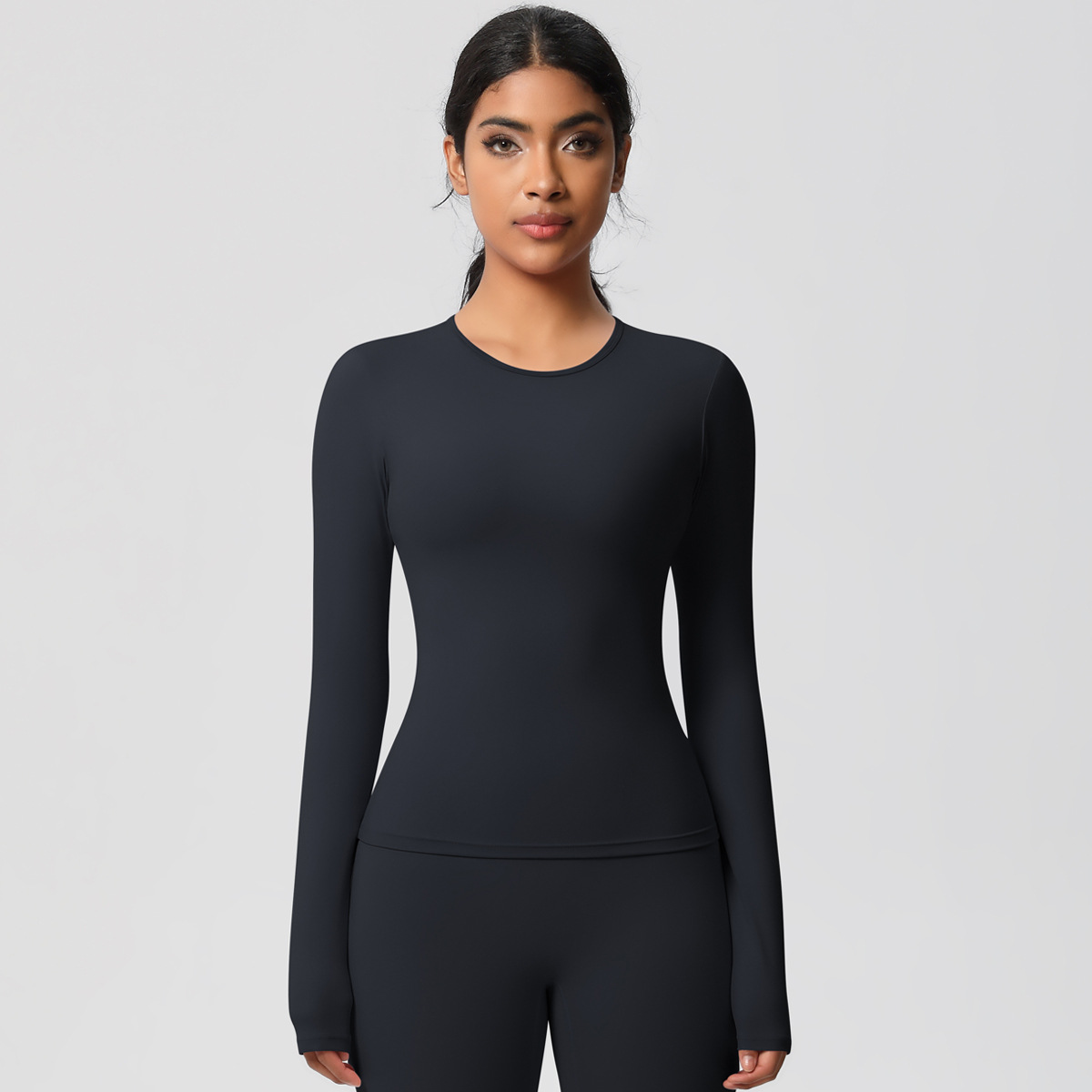 Fitted Long-sleeve Yoga Wear 7102