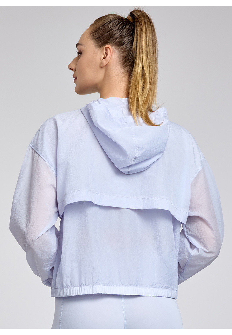 Lightweight Breathable Hooded Yoga Coat DWN115133