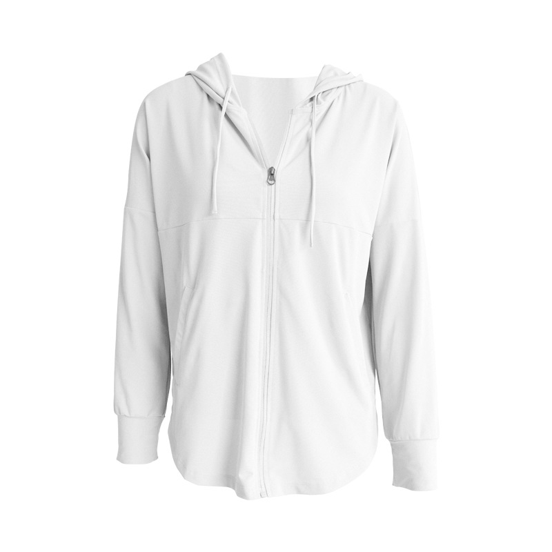 Zippered Hooded Sun - Protection Yoga Outerwear DS15