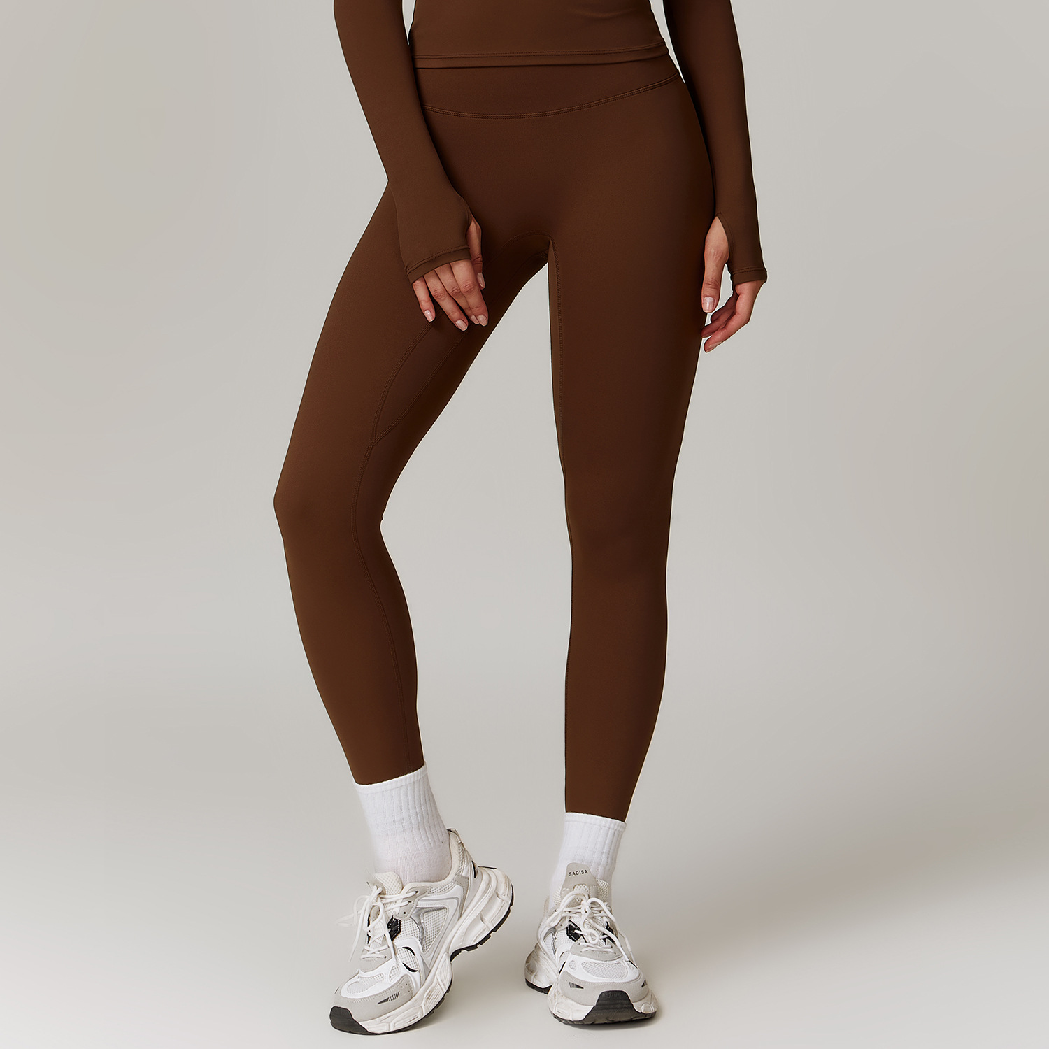 High  Waisted Abdominal  Toning Tight Yoga  Long Trousers 8519