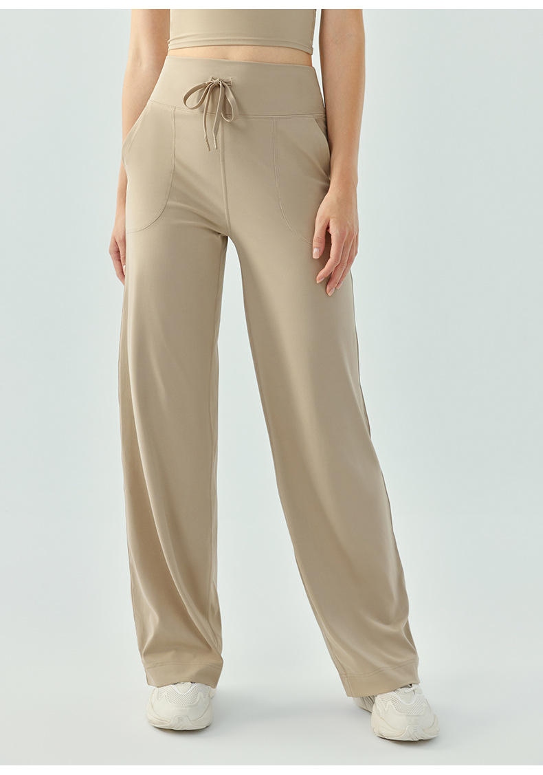 High-waisted Elasticated Waist Fitness Pants DSP687 