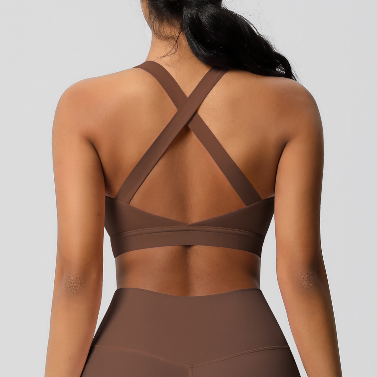 Sensational Tight Yoga Vest Shockproof High-intensity Sports Bra  7110