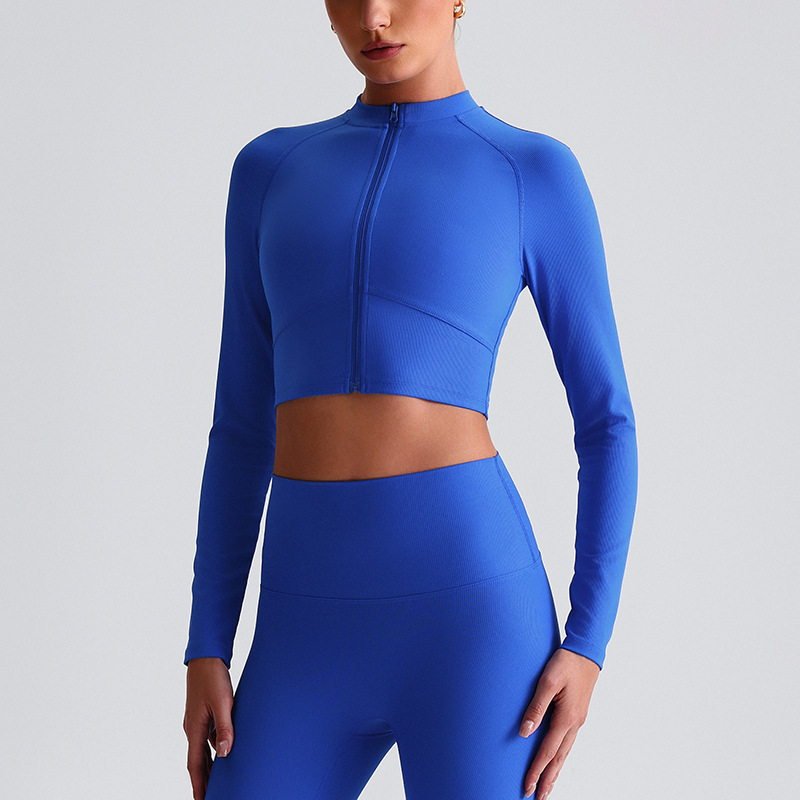 Long-Sleeved Yoga Zipper Jacket SKL-LQ6009