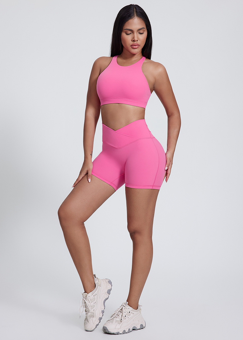 Sexy Beautiful Back Yoga Cross Back Backless Bra With Pads SKL-LQ5035
