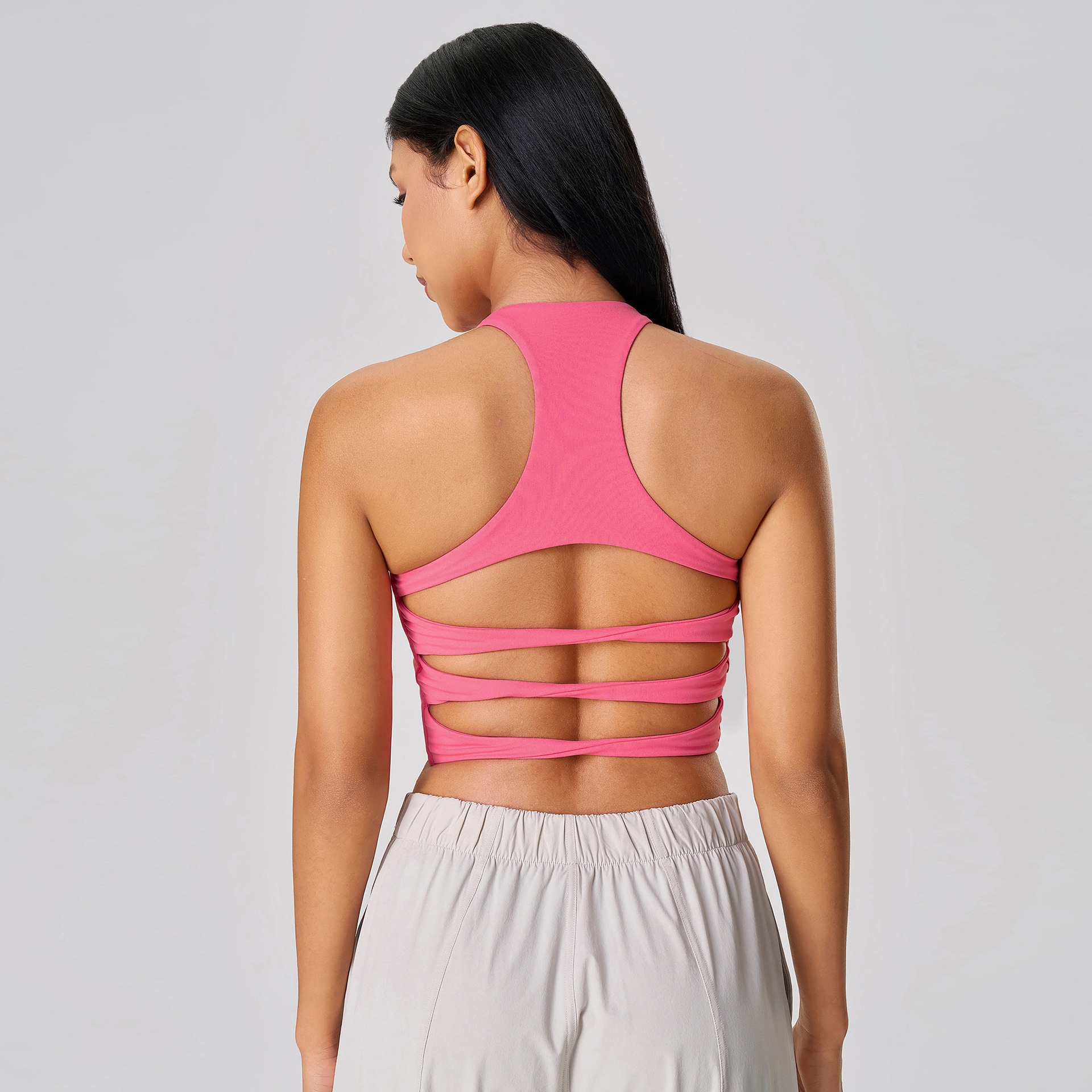 Sexy Breathable Soft Material Yoga Tank Top D25084