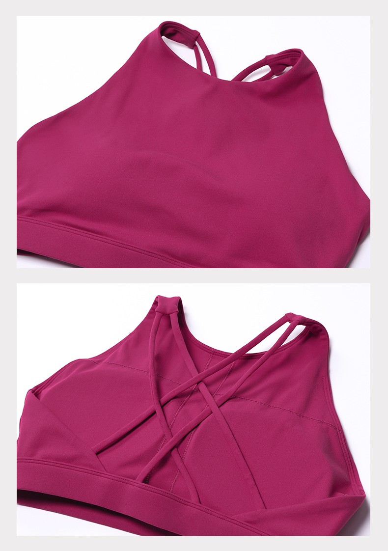 Sexy Beautiful Back Yoga Cross Back Bra With Pads SKL-LQ2198