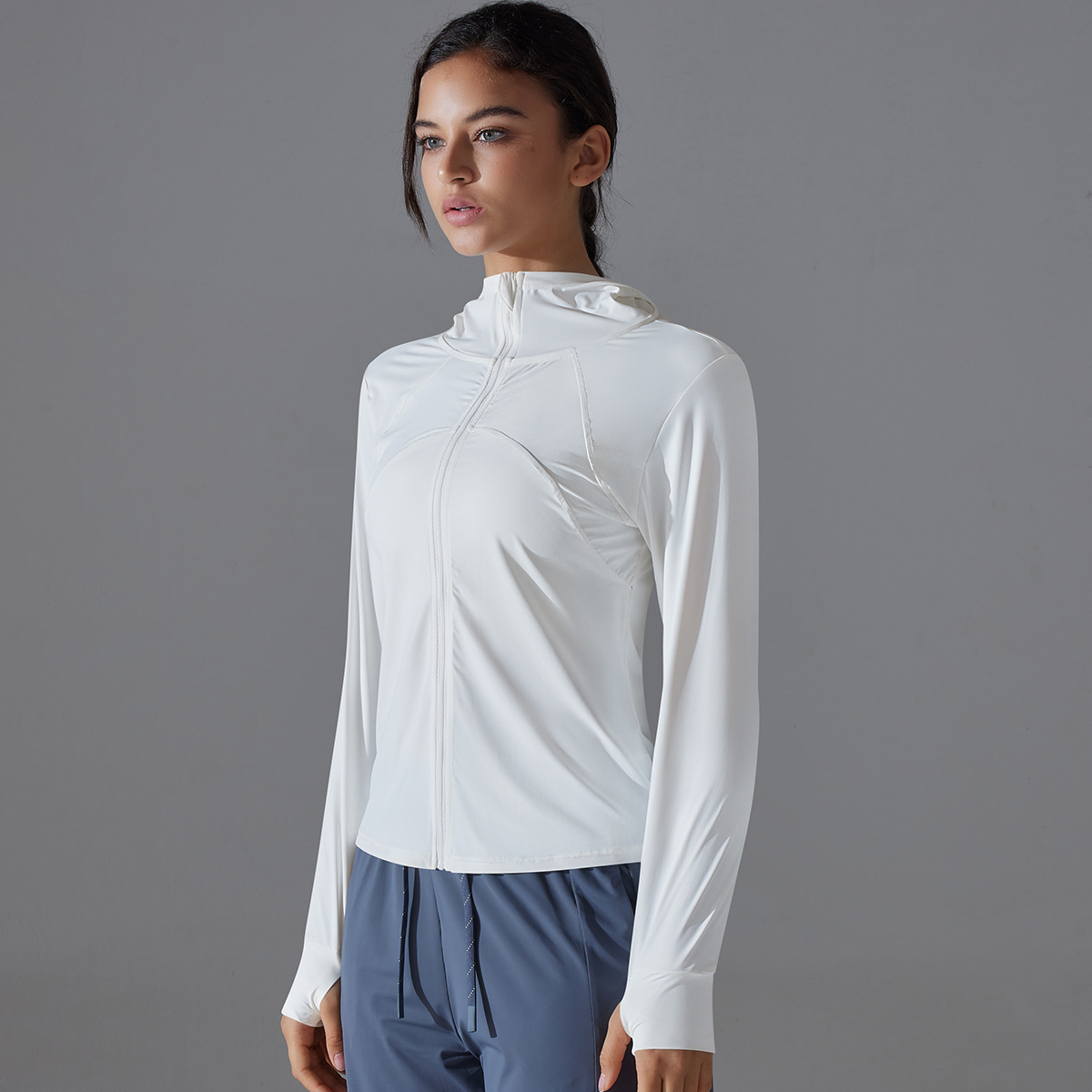Slim-fit Yoga Jacket with UV Protection 2024-4