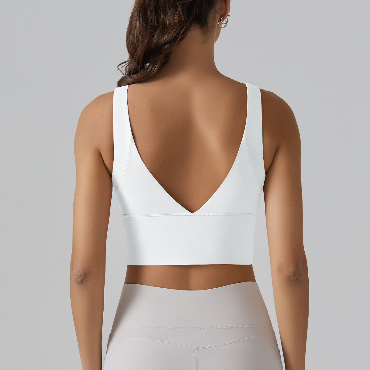 V-shaped Design Sports Bra Fitness Vest 7017