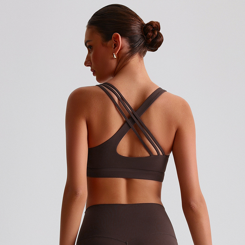 Sexy Beautiful Back Yoga Cross Back Bra With Pads SKL-LQ2135