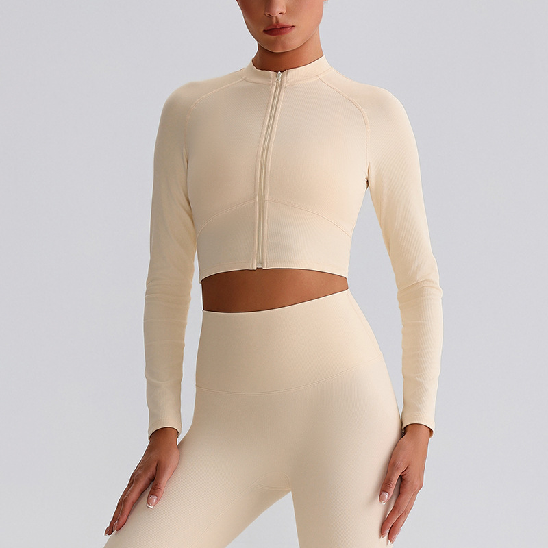 Long-Sleeved Yoga Zipper Jacket SKL-LQ6009