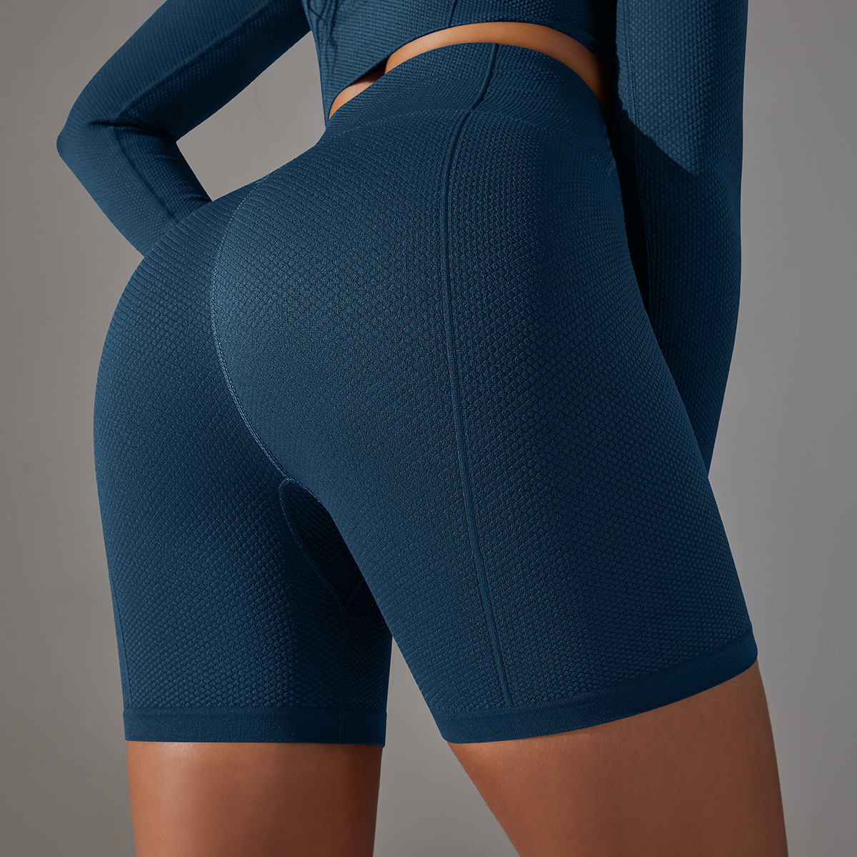 High-waisted Yoga Shorts Tummy Control Hip-lifting Tight Pants 6621