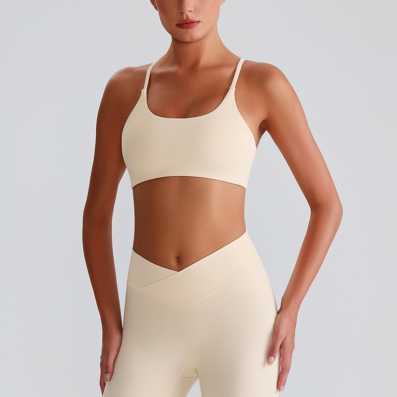 Ribbed Sports Yoga Bra With Pad SKL-LQ6005
