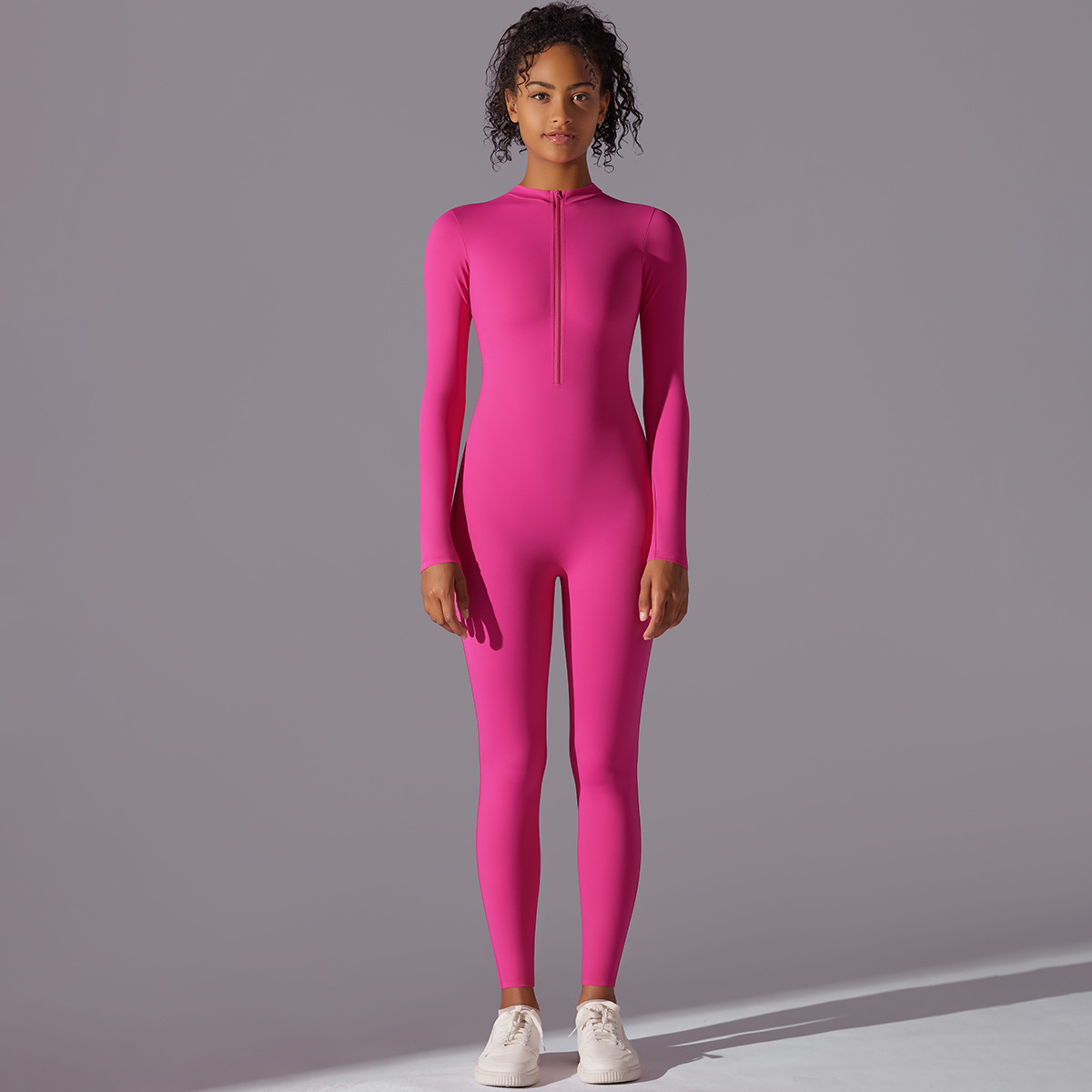 Naked-feeling Long Romper Soft Long-sleeve Yoga Clothes 6649