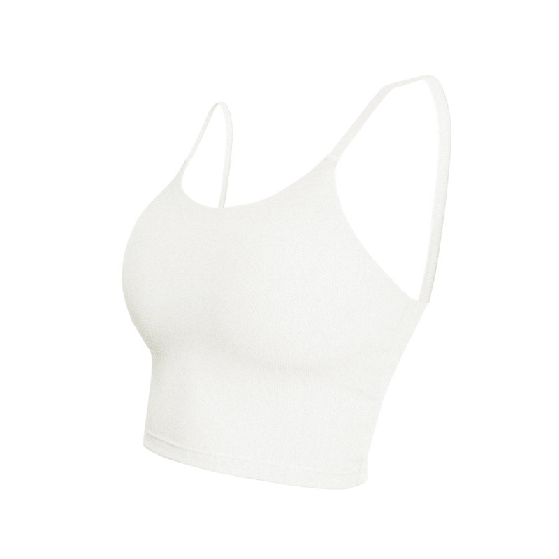 New Ribbed Fabric Thin-Strap Slimming Fitness Bra DS30