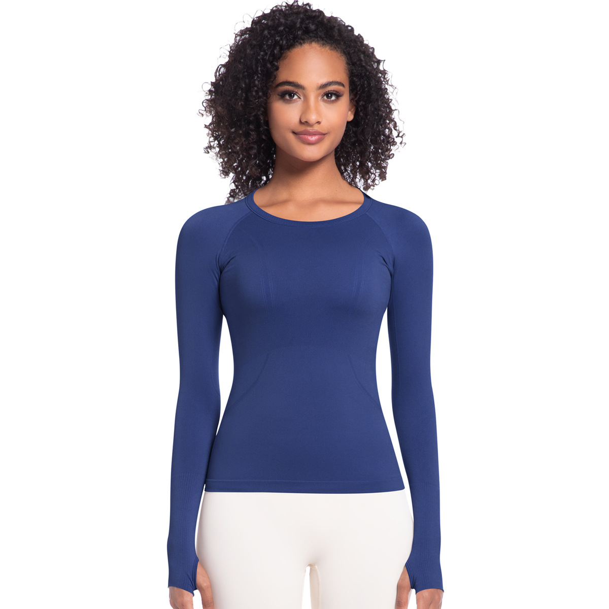 Tight-fitting Long-sleeve Breathable Quick-drying Yoga Top 6680