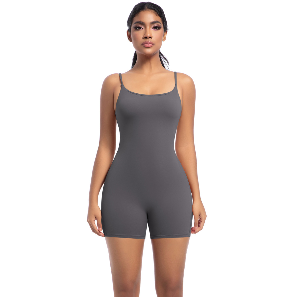 Spaghetti-strap Dance Sports and Fitness Romper 6673