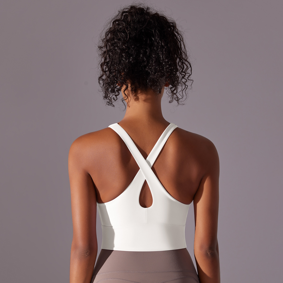 Cross-back Straps Naked-feeling Yoga Bra 7009