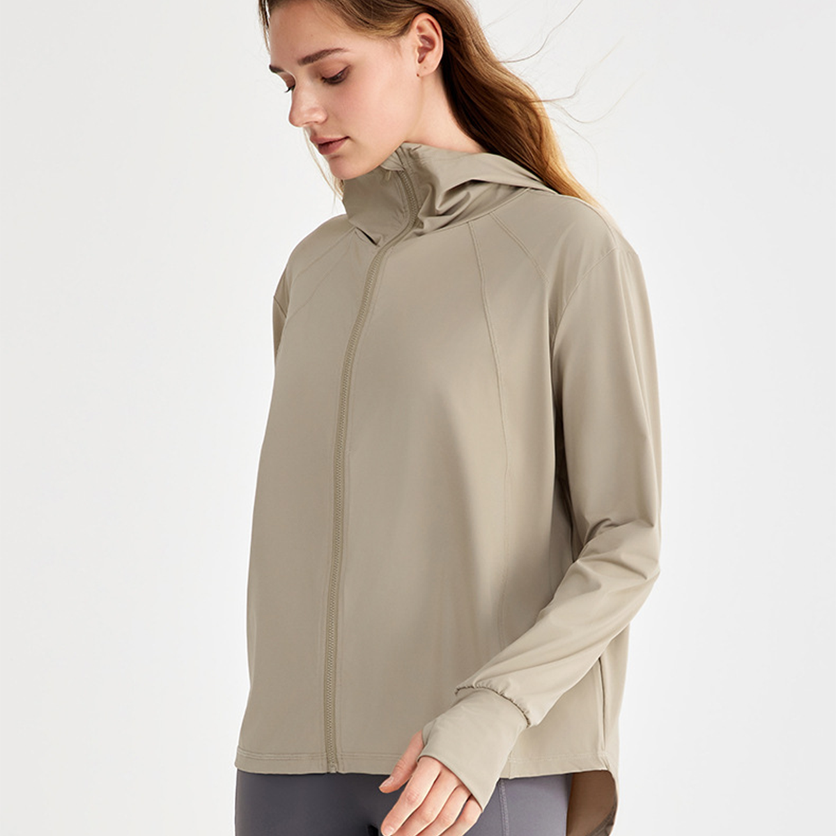 Cooling Sunscreen Hooded Loose Sun Protection Jacket DWN115116