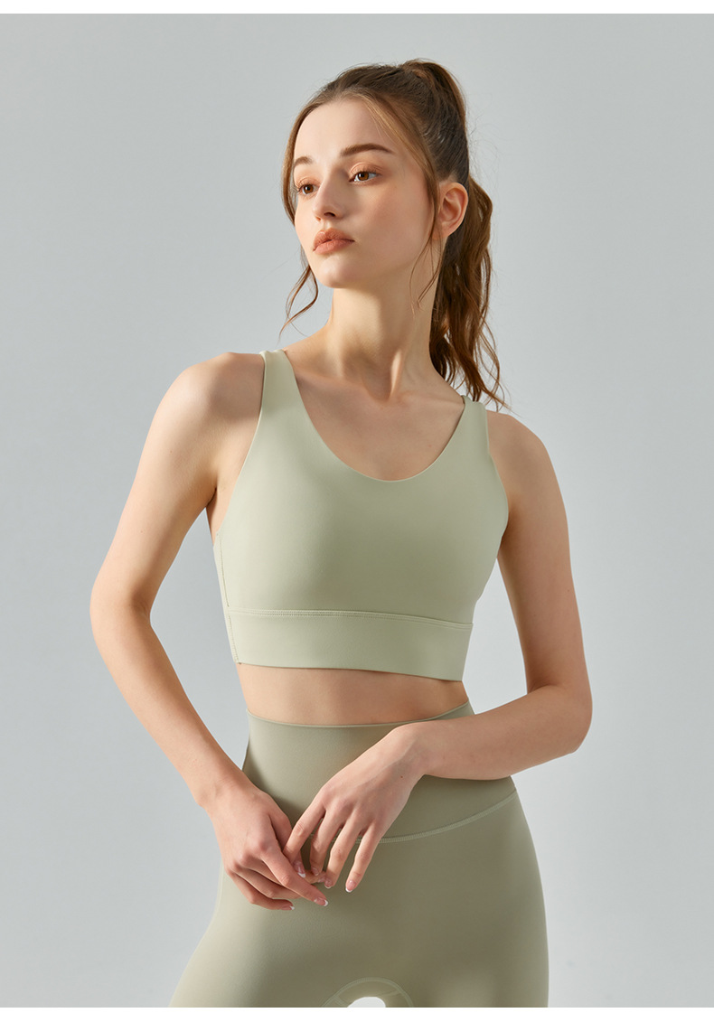 Fixed Cups-One-piece Fitness Sports Bra DSB355 