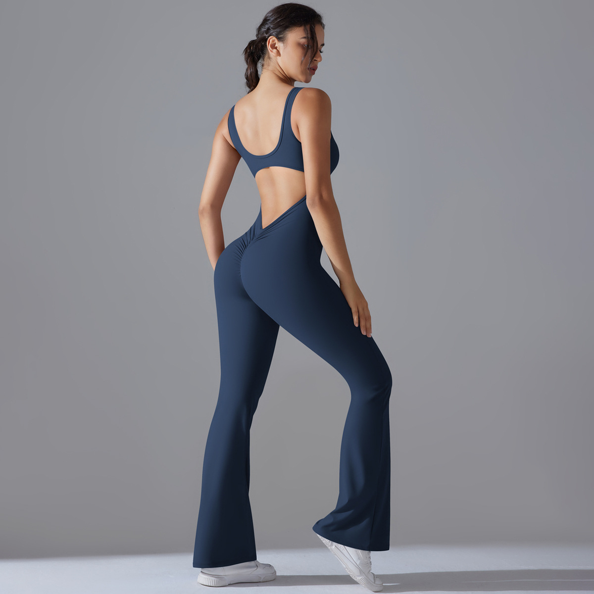 Hollow-out Hip-lifting Quick-drying Tight Fitness Sportswear 6667